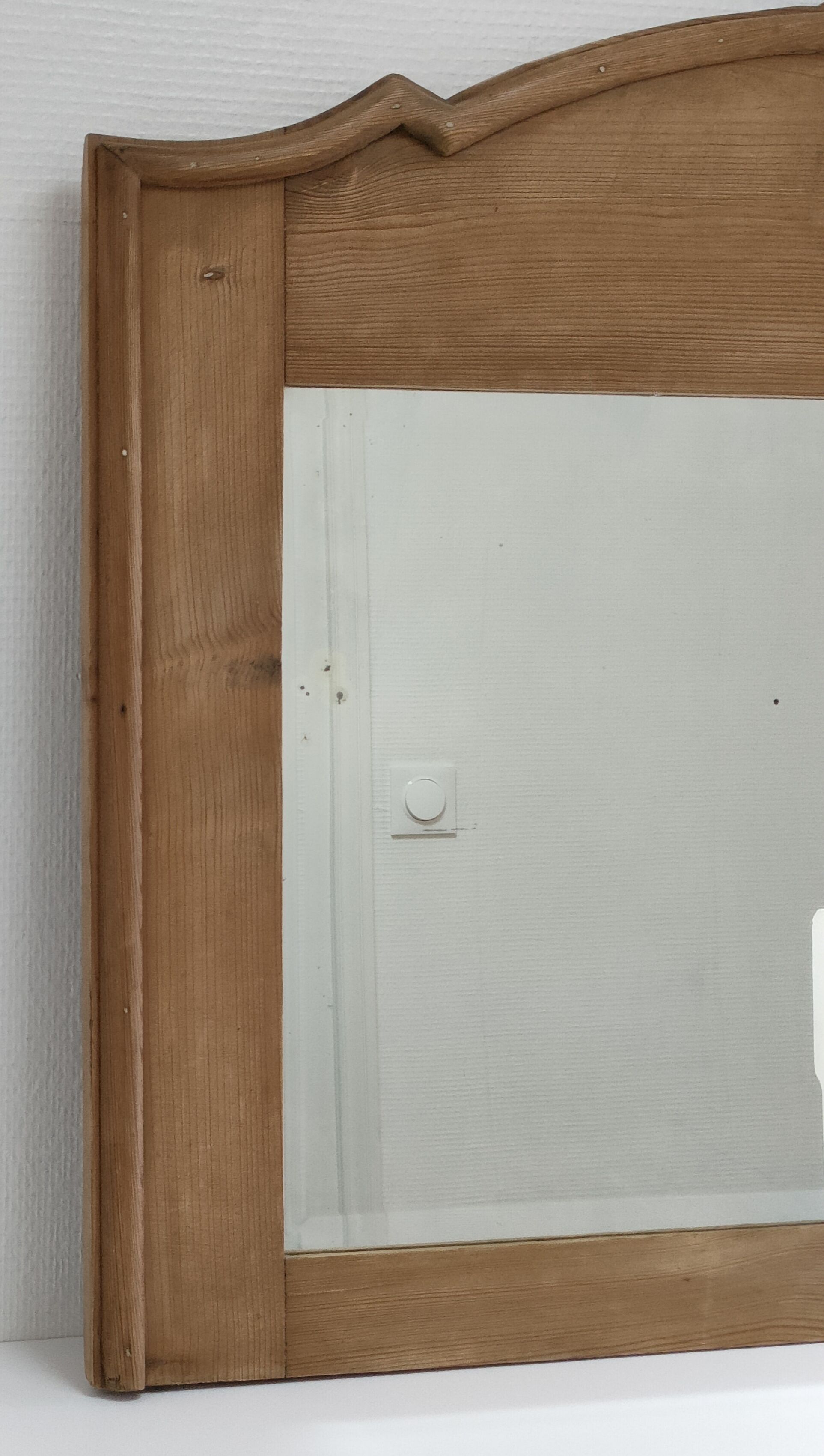 Mirror weathered wood ice beveled vintage 76 cm x 96 cm