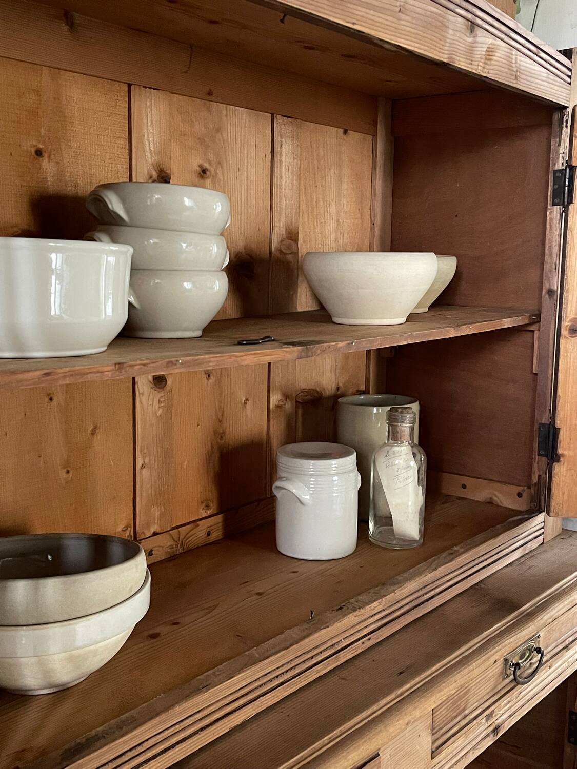 Raw wood dresser