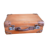 Vintage leather suitcase