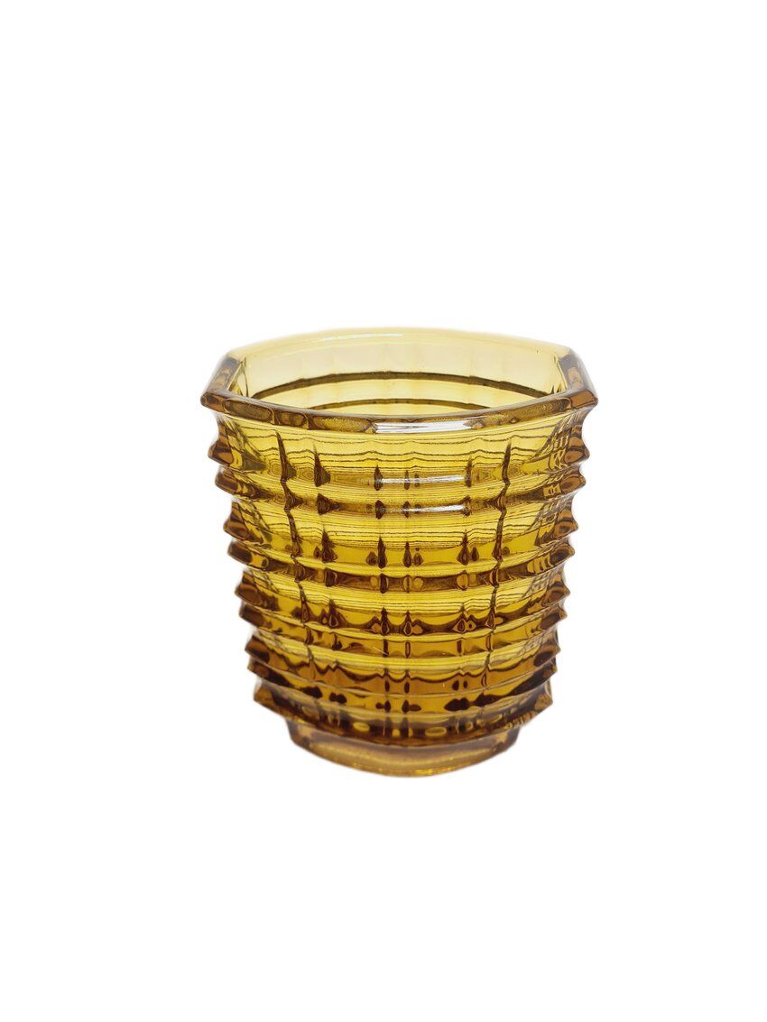 New Look Optical Vase by Jan Sylwester Drost for Ząbkowice Glassworks, 1970s