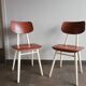2 vintage Czech wooden chairs, Ton ex Thonet, 1960