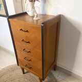 Vintage chiffonier chest of drawers 1950/1960 5 drawers