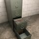 Vintage metal industrial furniture with YAC 1950 drawers