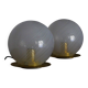 Murano glass table lamps by Ornella Noorda for Venini, 1970s.