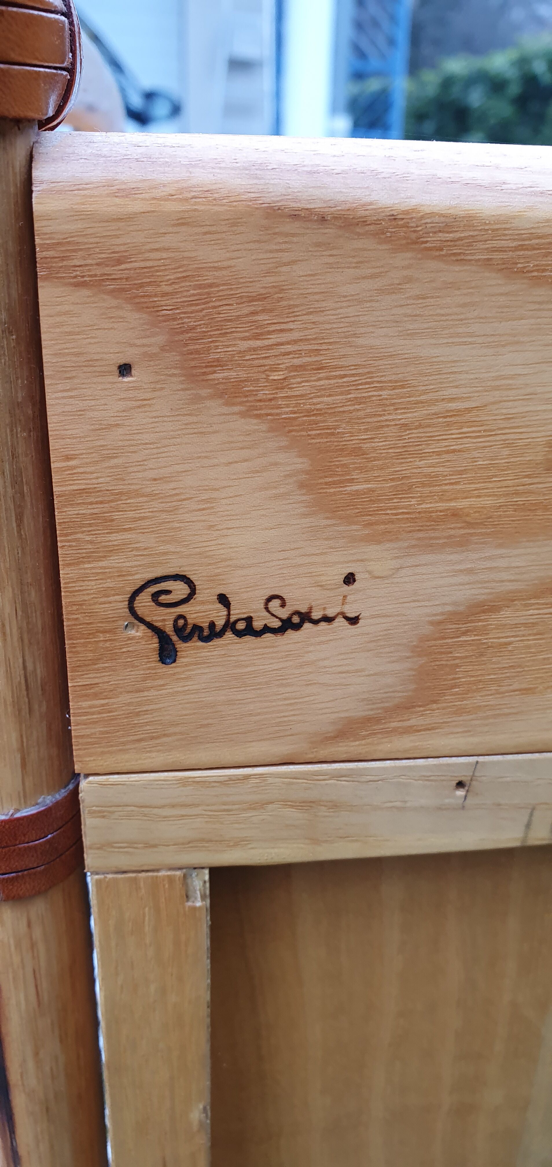 Wooden sideboard Gervasoni