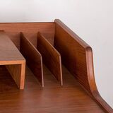 Danish teak desk, model 56, by Arne Wahl Iversen/Vinde Mobelfabrik.