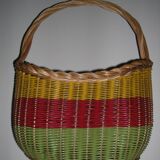 wicker basket and scoubidou