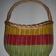 Panier osier et scoubidou