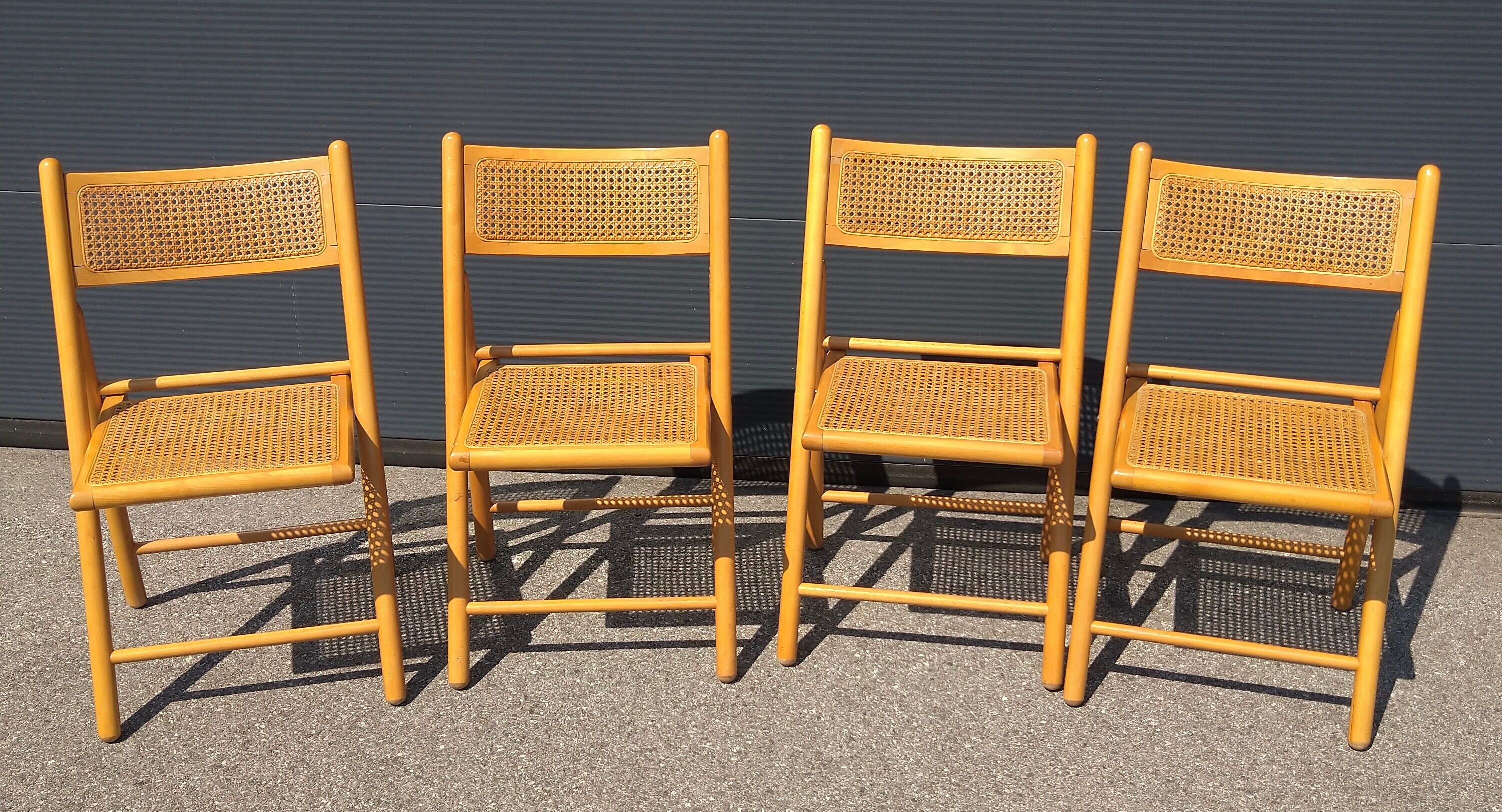 Pair of folding chairs cannes