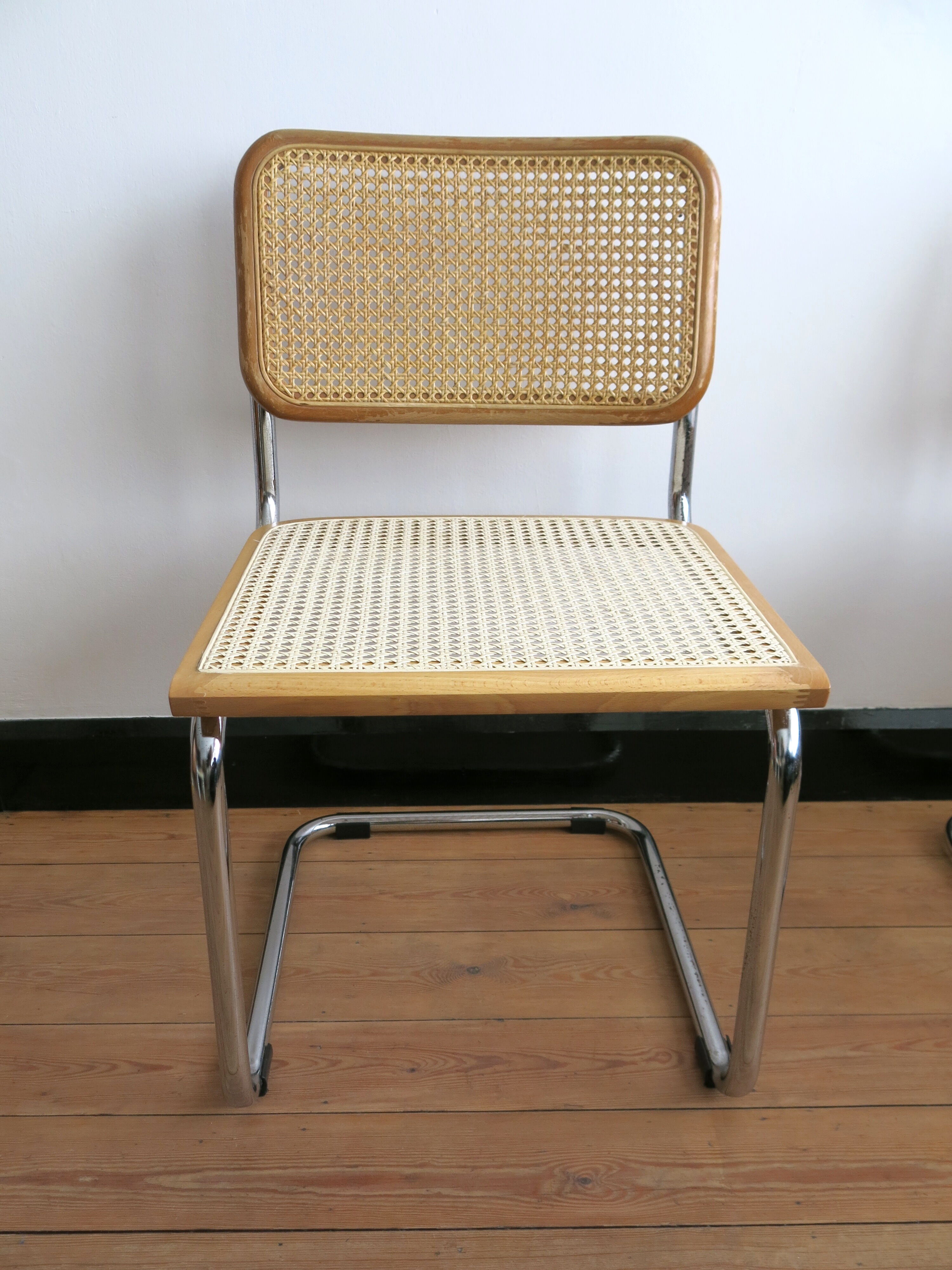 Duo of chairs Cesca B32 by Marcel Breuer