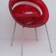Fauteuil vintage pléxi rouge Arik Levy 1979