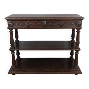 Console chêne marbre