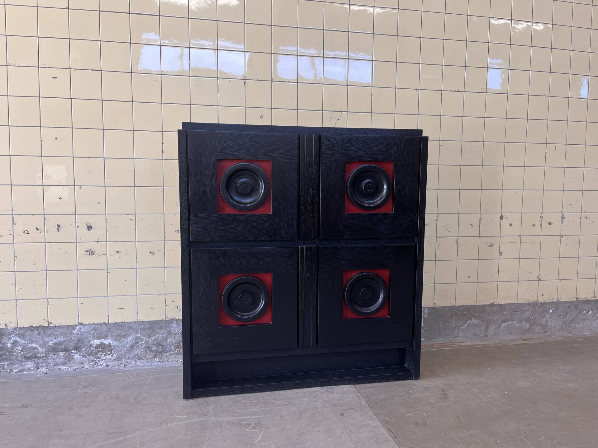 Vintage brutalist cabinet