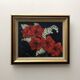 Antique painting bouquet of flowers still life oil painting