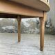 Oval farmhouse table oak 1960