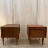 Scandinavian teak bedside table