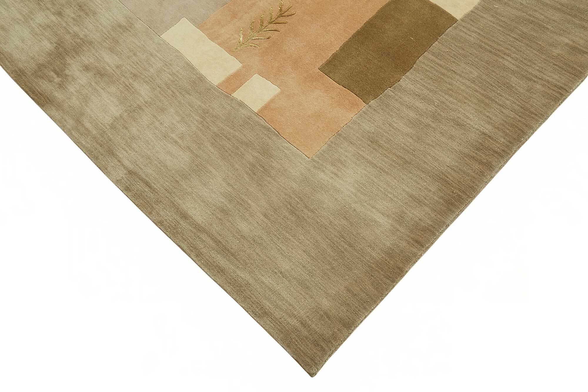 Turkish Handknotted Wool Oushak Rug 268 cm x 356 cm