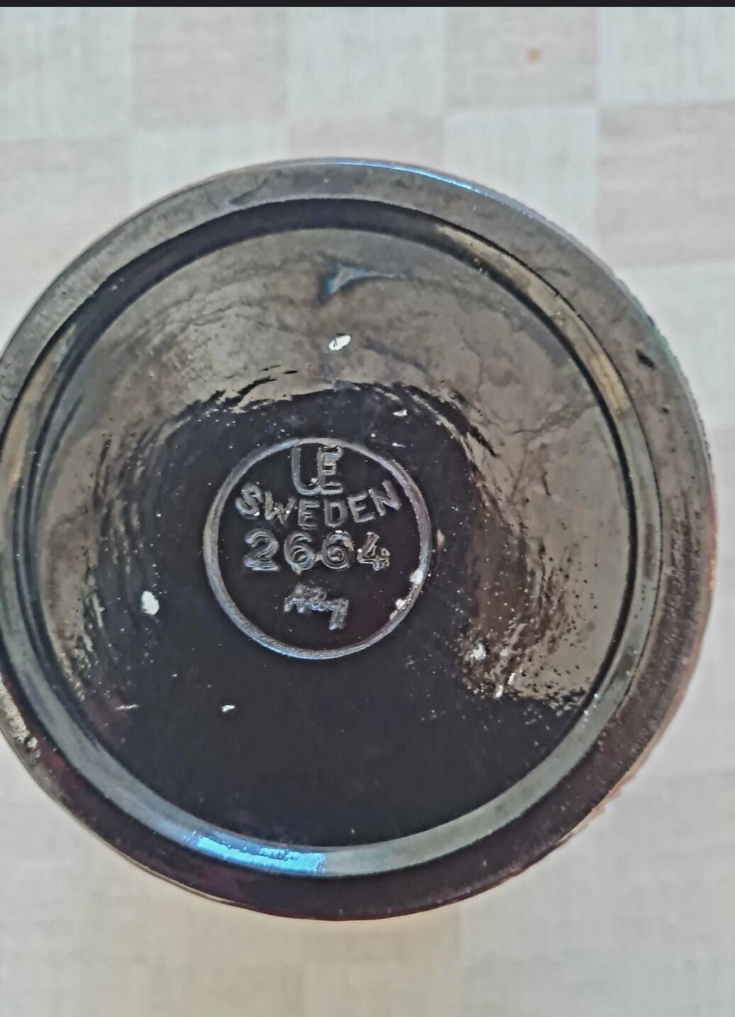 Vase rétro Upsala Ekeby en grès "Sacra" Ingrid Atterberg, n 2664