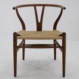 1960s Hans J. Wegner Set of 6 Early Wishbone Chairs in Oak By Carl Hansen and Son, Denmark
