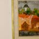 Oil painting on Swedish panel from the mid-1950s "Abstract Landscape" by Ann Marie Ekbom.