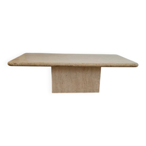 table basse en travertin - beige