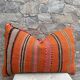 Vintage Berber Kilim cushion cover: Moroccan wool cushion