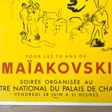 Marc Chagall - Tribute to Maiakovsky - 1963 - Original lithographic poster