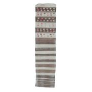 1970s vintage Turkish runner handwoven wool flatweave kilim rug 69x280