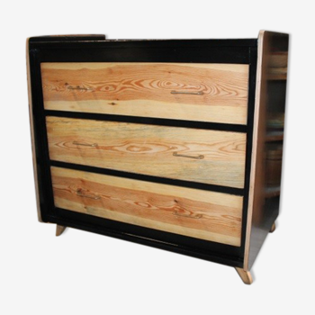 Black vintage chest of drawers