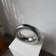 Round aluminium loop vase