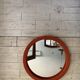 Wall Mirror with the Orange Fabric, 1950s