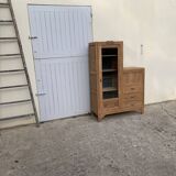 Art Deco asymmetrical glass Parisian wardrobe 1930