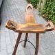 Paire de tabourets brutaliste espagnol