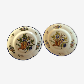 Pair of st Clement's earthenware plates