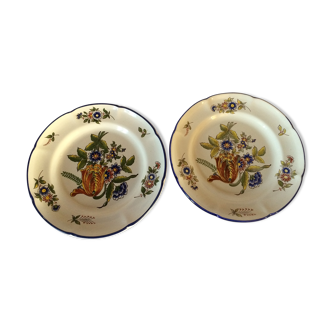 Pair of st Clement's earthenware plates