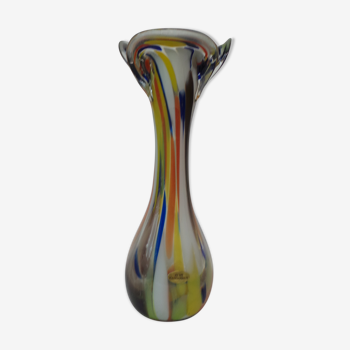 Vintage multicolored Murano vase