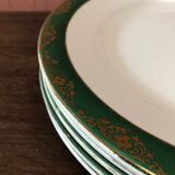 5 assiettes plates anciennes Digoin Sarreguemines