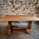 French Art Deco dining table in oak, 1930–1950