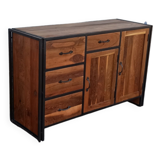 Wood and metal sideboard