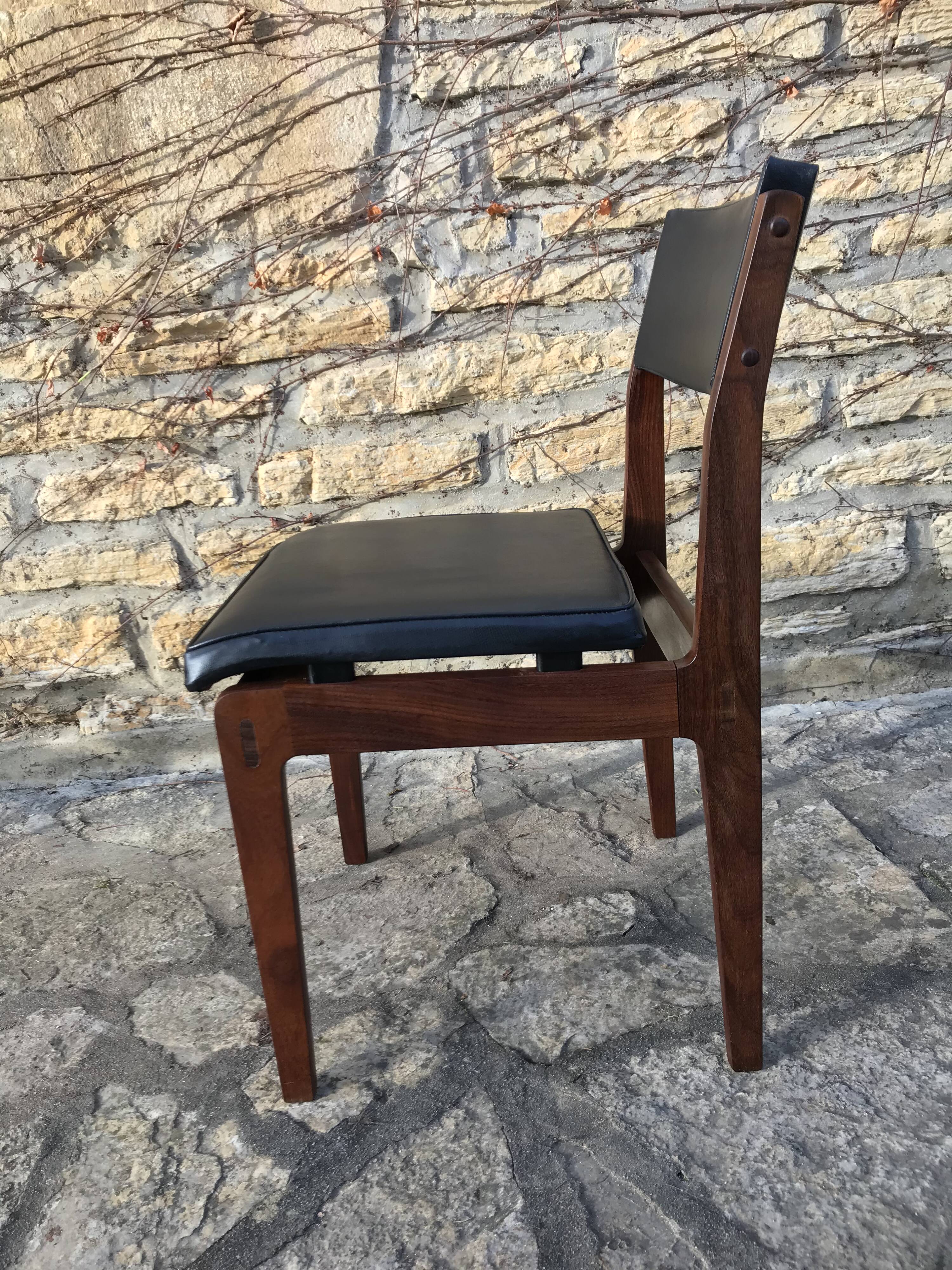Wooden chair and skai