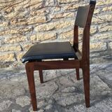 Wooden chair and skai