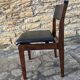 Wooden chair and skai