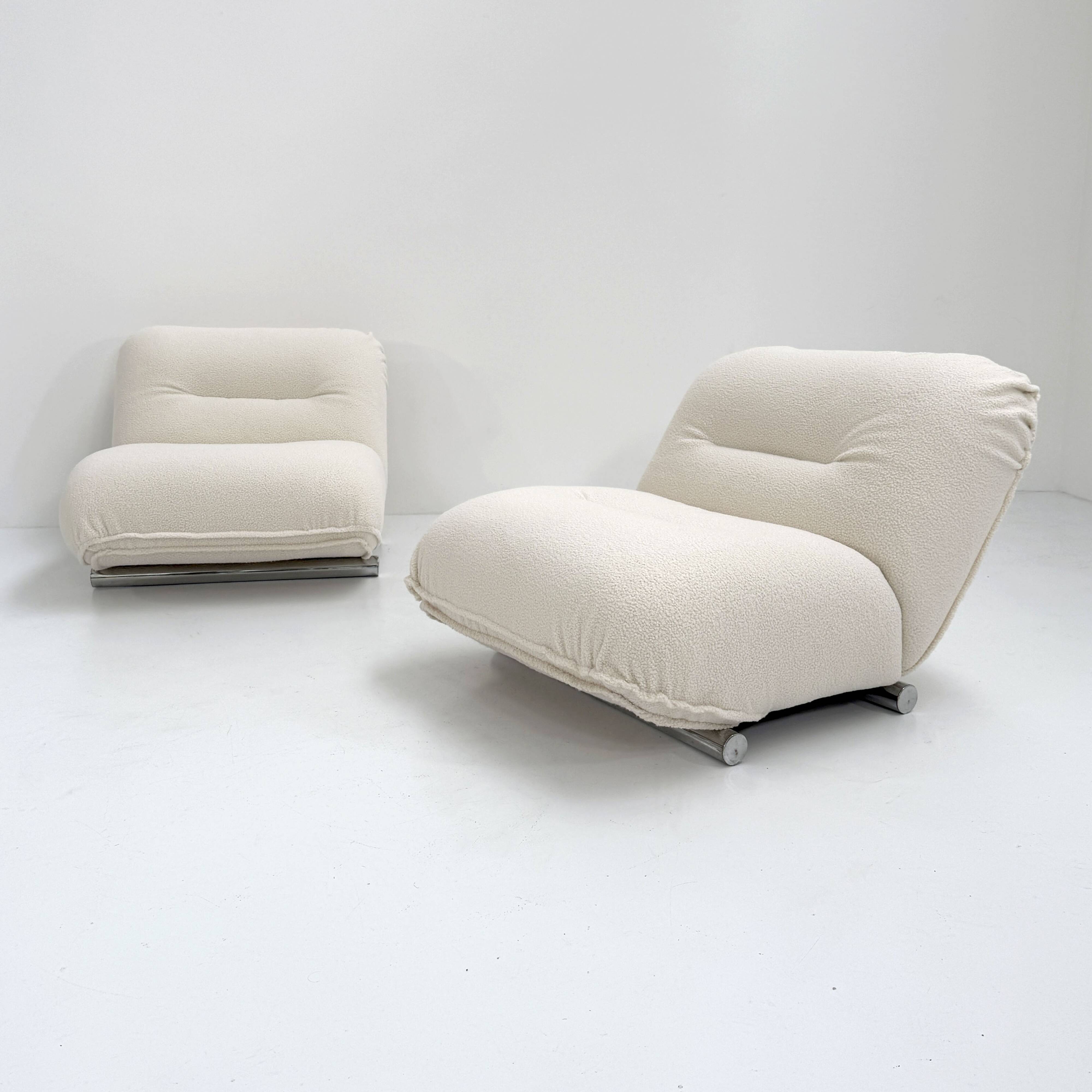Paire de fauteuils par Giuseppe Munari pour Poltrona Munari, 1970