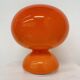 Space age orange glass table lamp , 1970s