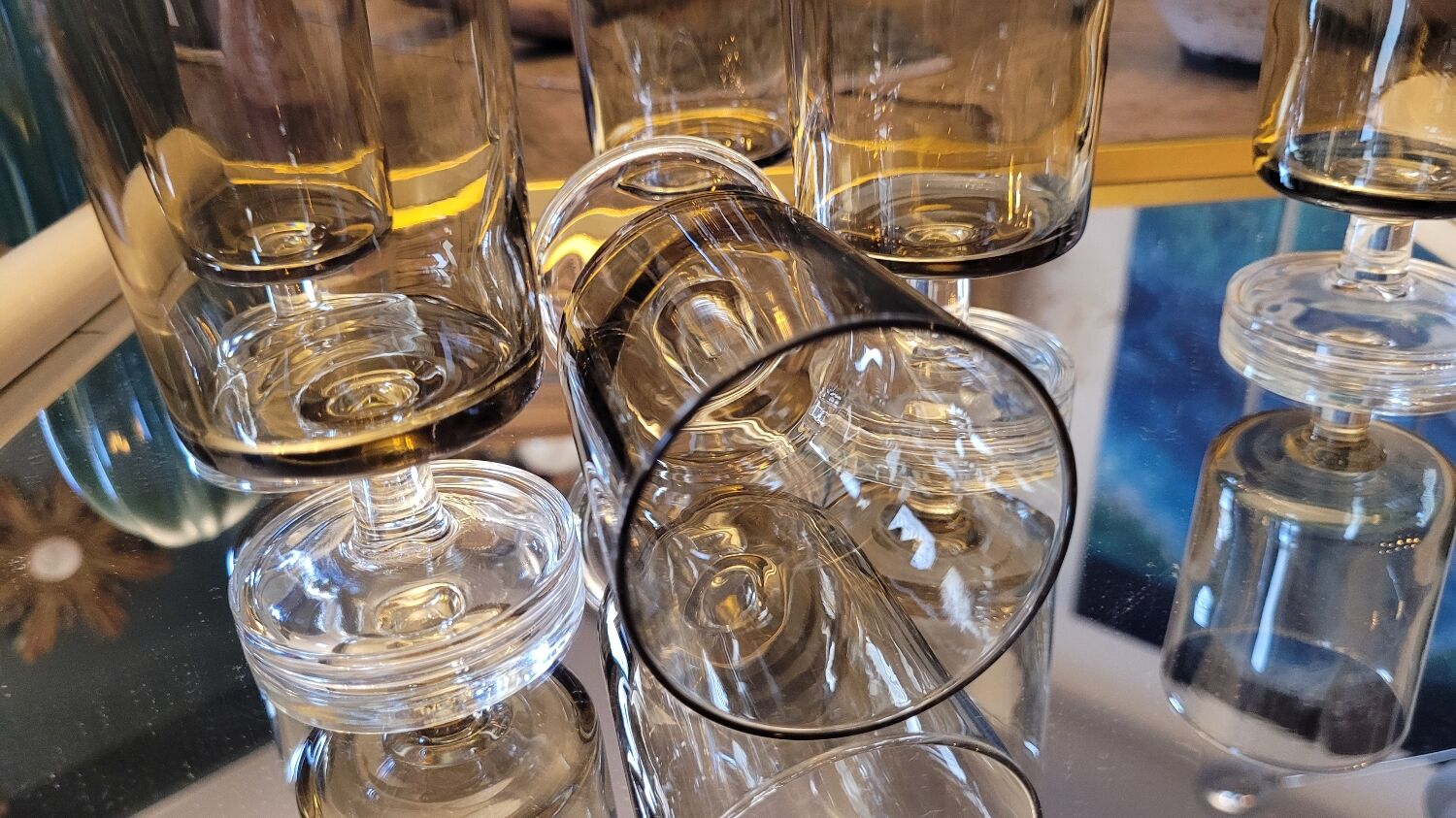 70's stemware