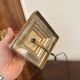 Antique Column Candle Holder Lamp Golden Brass Empire Corinthian Neo-Classical