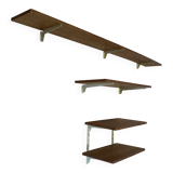 Set of oak shelves, 1950s design.