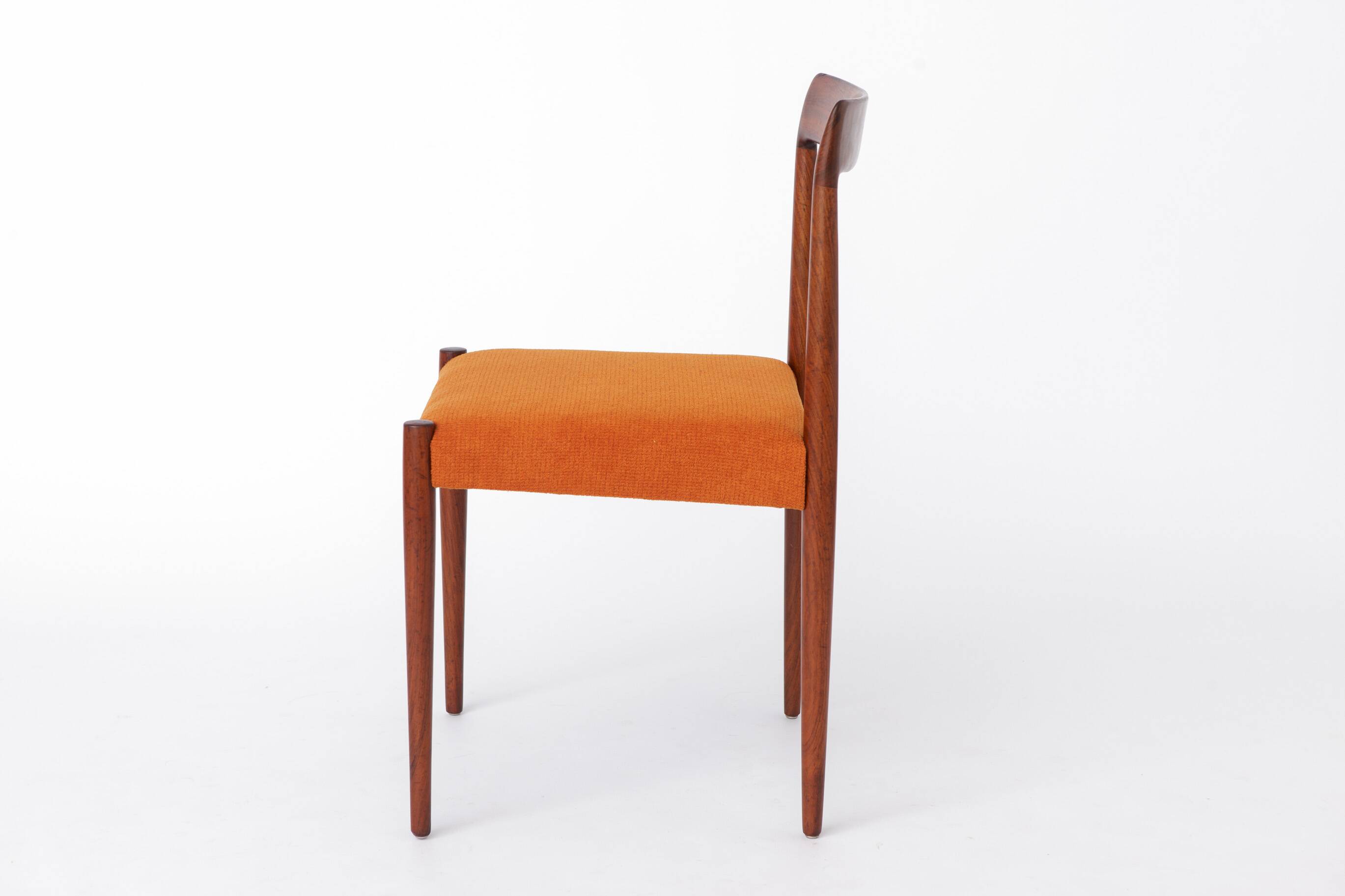 1 of 2 Vintage Lübke Rosewood Dining Chair, 1960s German Mid Century Chair
