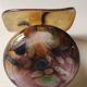 Murano glass soliflore vase Volubilis. Floral shape/Corolla. Polychrome speckles. Gold glitter inclusions. Height 21 cm