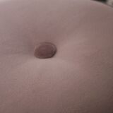 Pouf/rests feet child, soft pink velvet,